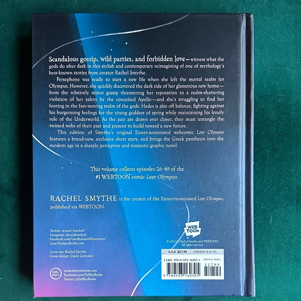 Lore Olympus Volume Two Graphic Novel - Picture 2 of 2